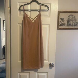 Leith tan dress